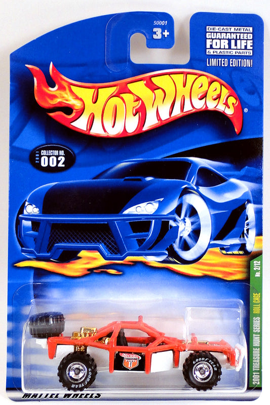 Hot Wheels 2001 - Collector # 002/240 - Treasure Hunt Series 02/12 - Roll Cage - Orange / Red