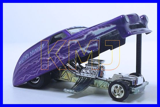 Hot Wheels 2010 - Wayne's Garage 24/39 - Rolling Thunder (Funny Car) - Purple - Metal/Metal & Real Riders