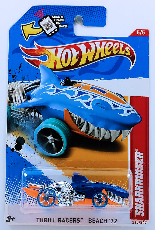 Hot Wheels 2012 - Collector # 210/247 - Thrill Racers / Beach 5/5 - Sharkruiser - Satin Blue - USA