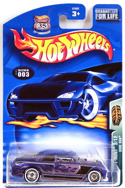 Hot Wheels 2003 - Collector # 003/220 - Treasure Hunts 3/12 - Shoe Box - Purple - Real Riders - USA 35th