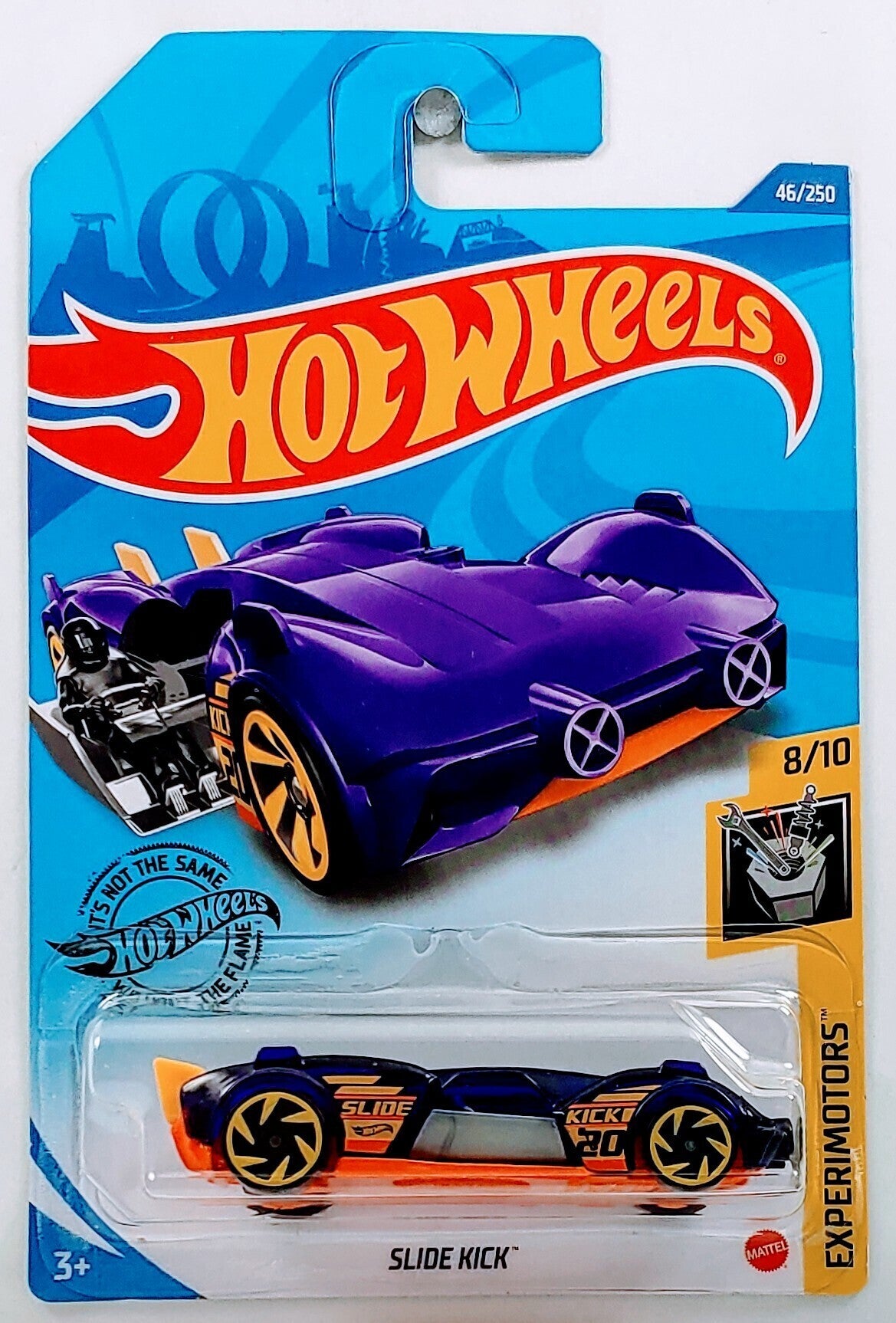 Hot Wheels 2020 - Collector # 046/250 - Experimotors 8/10 - Slide Kick - Purple - IC