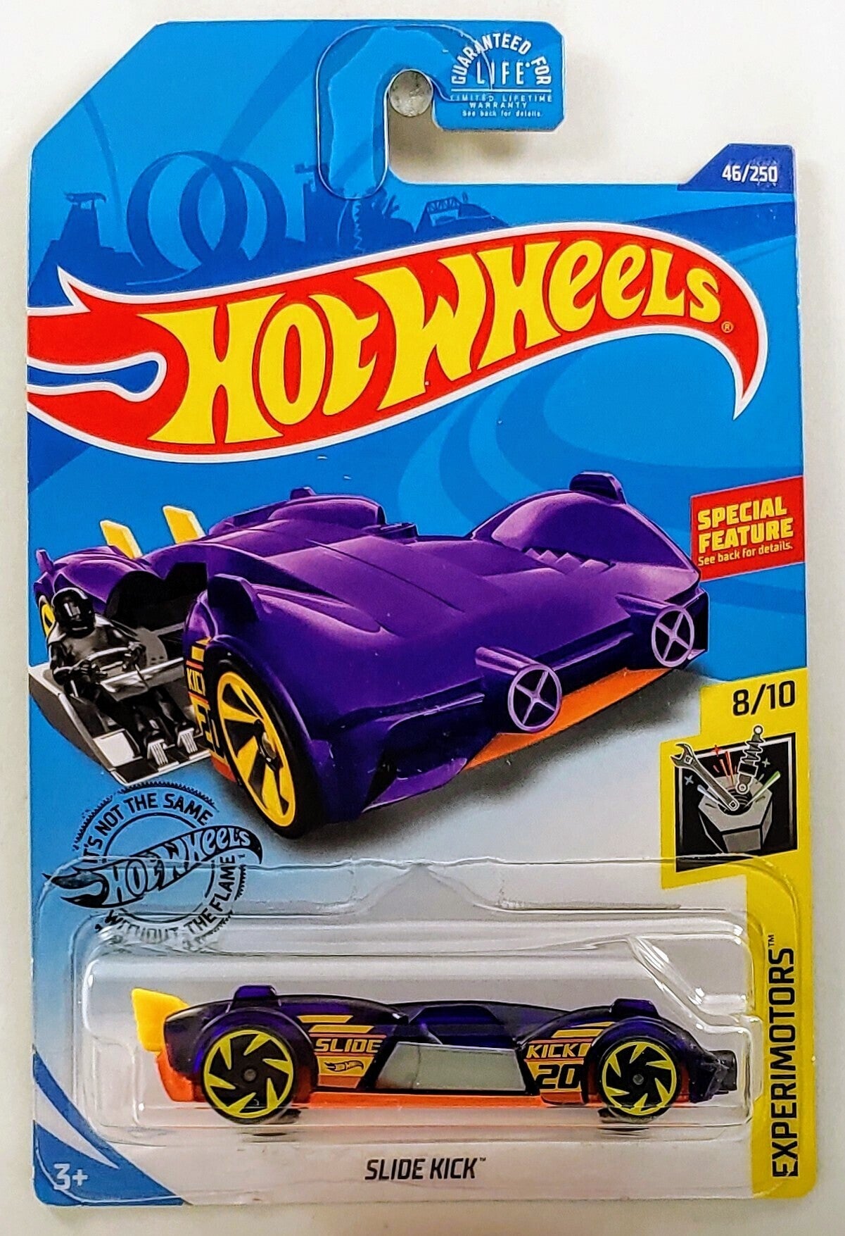 Hot Wheels 2020 - Collector # 046/250 - Experimotors 8/10 - Slide Kick - Purple
