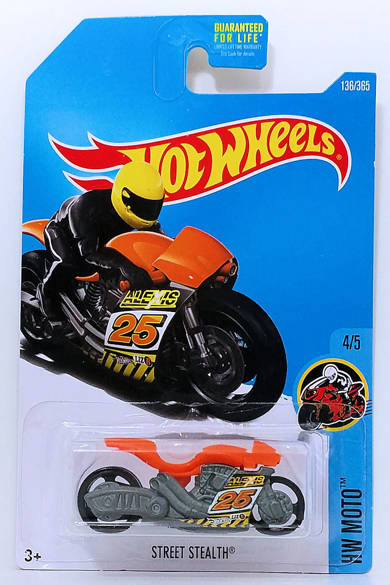 Hot Wheels 2017 - Collector # 136/365 - HW Moto 4/5 - Street Stealth - Orange