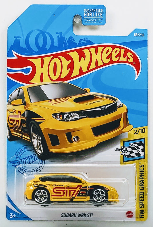 Hot Wheels 2021 - Collector # 068/250 - HW Speed Graphics 2/10 - Subaru WRX STI - Yellow - USA