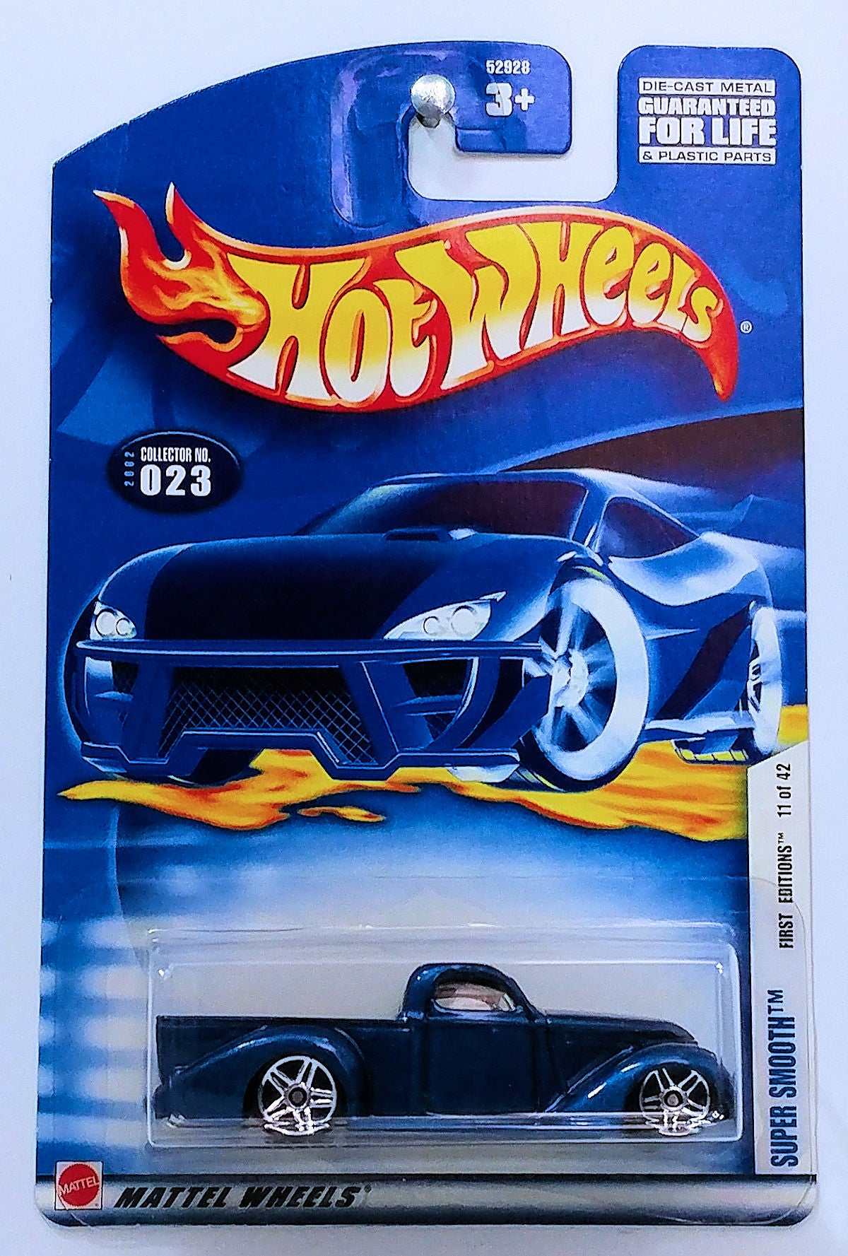 Hot Wheels 2002 - Collector # 023/220 - First Editions 11/42 - Super Smooth (1939 GMC Pickup) - Metallic Blue - USA