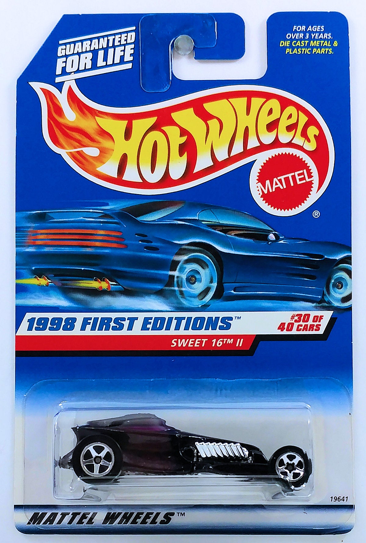 Hot Wheels 1998 - Collector # 674 - First Editions 30/40 - Sweet 16 II - Dark Purple Metallic