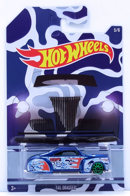 Hot Wheels 2016 - HW Camouflage Series 5/6 - Tail Dragger - Blue - Walmart Exclusive