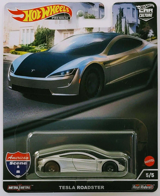 Hot Wheels 2022 - American Scene 5/5 - Tesla Roadster - Silver