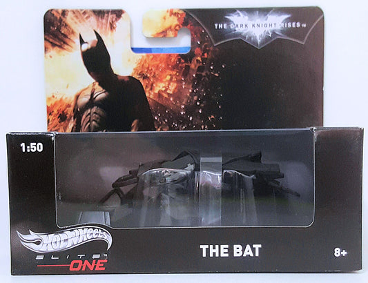 Hot Wheels 2014 - Elite One - The Dark Knight Rises - The Bat - Black - 1/50 Scale - Display Box