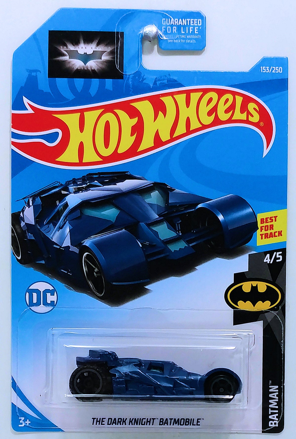Hot Wheels 2019 - Collector # 153/250 -  The Dark Knight Batmobile