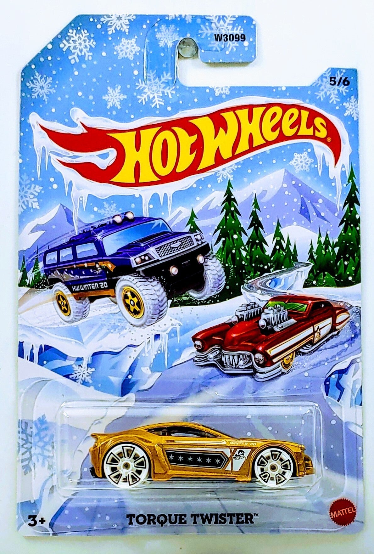 Hot Wheels 2020 - Holiday Hot Rods 5/6 - Torque Twister - Gold - Walmart Exclusive