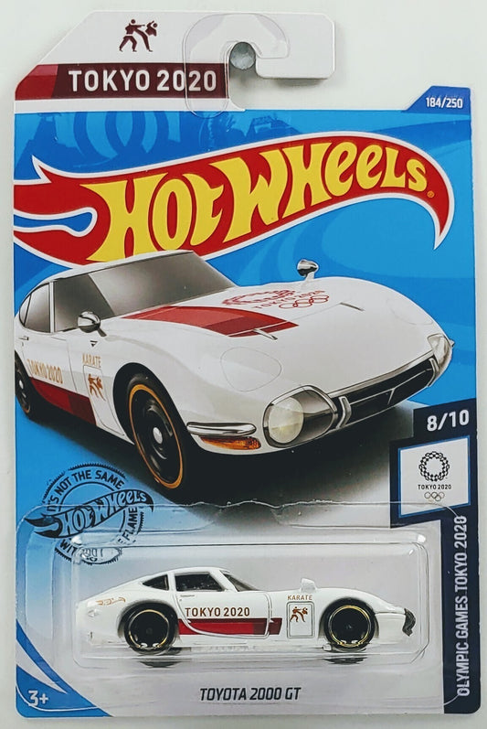 Hot Wheels 2020 - Collector # 184/250 - Olympic Games Tokyo 2020 8/10 - Toyota 2000 GT - White - IC