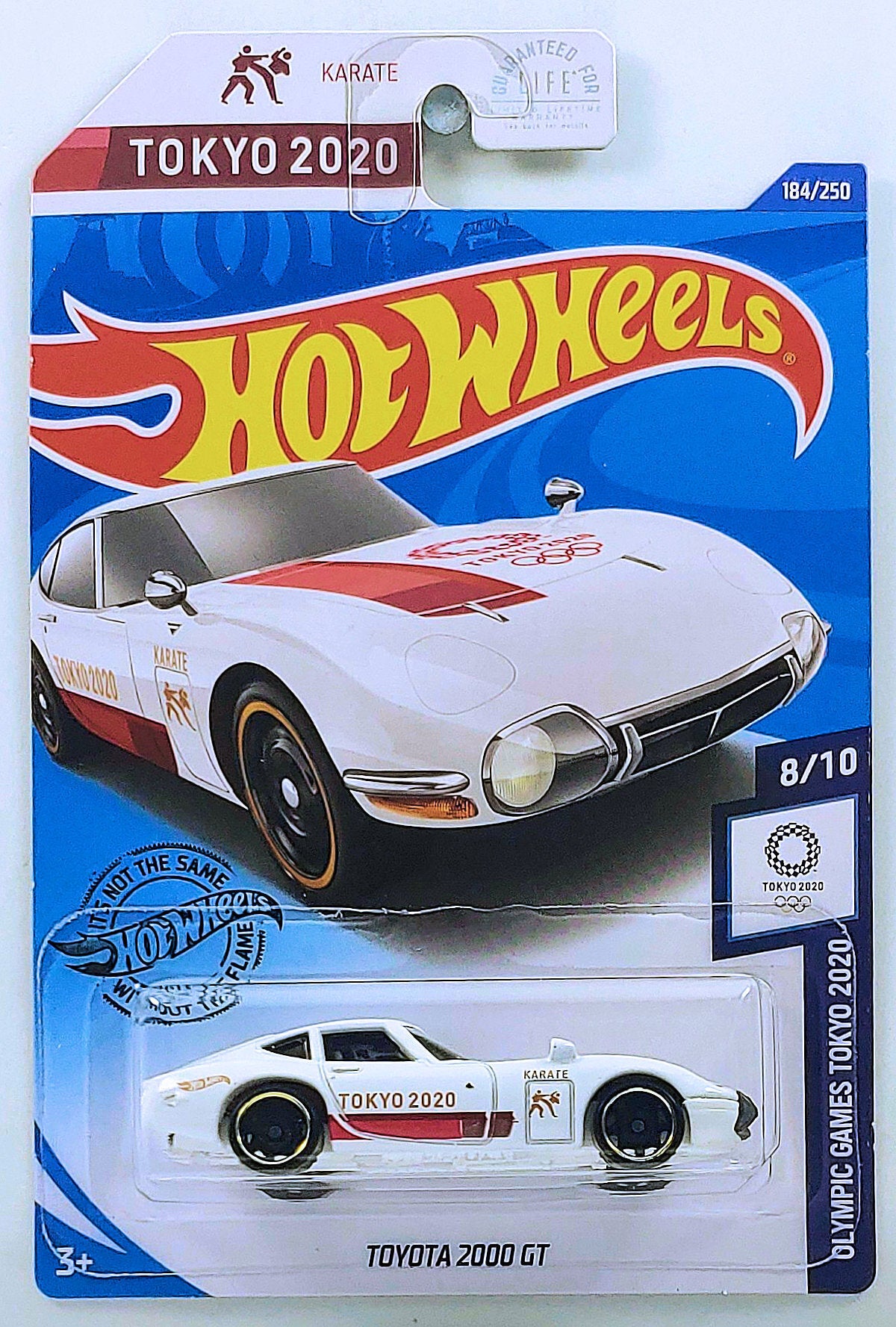Hot Wheels 2020 - Collector # 184/250 - Olympic Games Tokyo 2020 8/10 - Toyota 2000 GT - White - USA