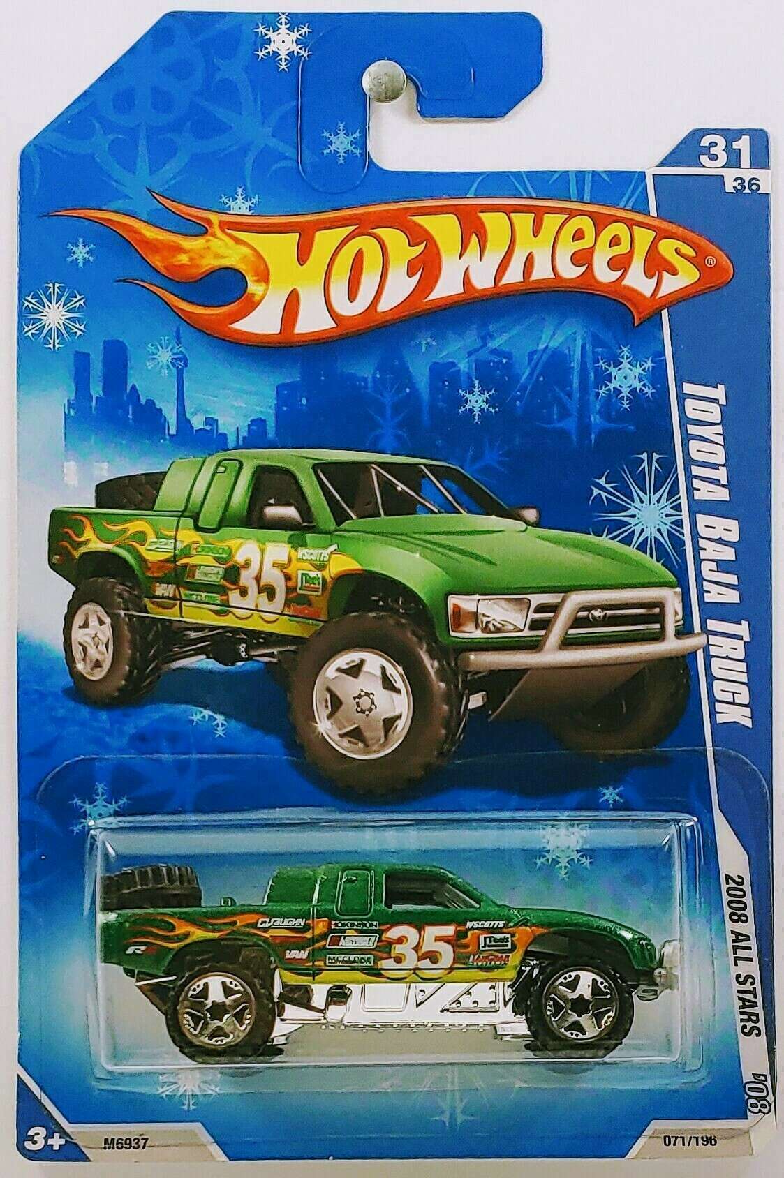 Hot Wheels 2008 - Collector # 071/196 - All Stars Series 31/36 - Toyota Baja Truck - Green - SFC - Target Exclusive