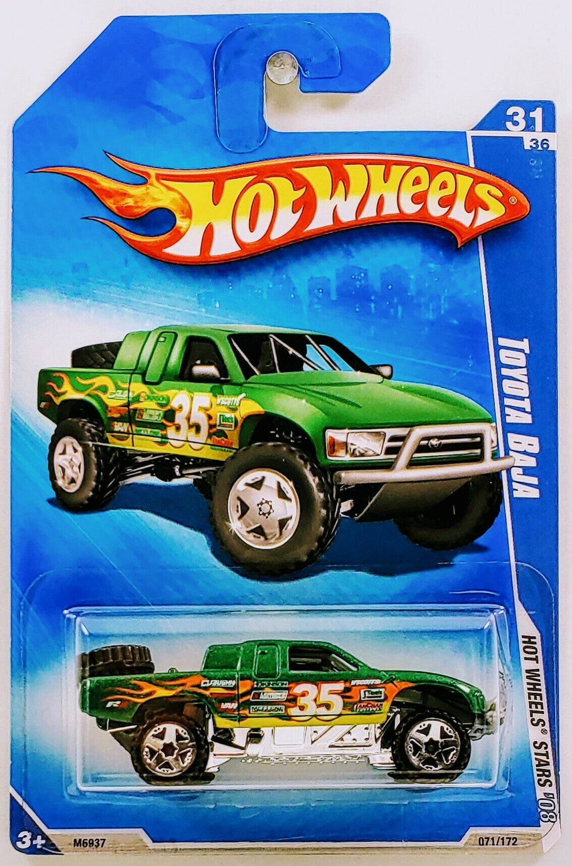 Hot Wheels 2008 - Collector # 071/172 - Hot Wheels Stars 31/36 - Toyota Baja - Green - IC