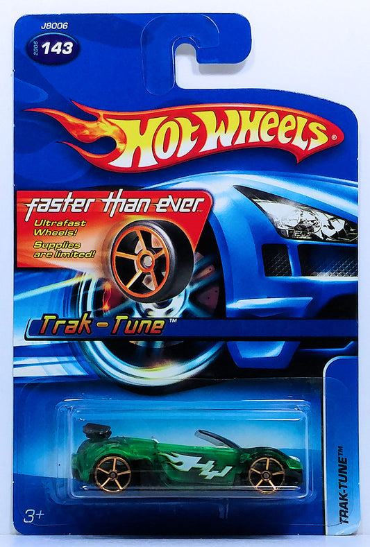 Hot Wheels 2006 - Collector # 143/223 - Trak-Tune - Green - Faster Than Ever