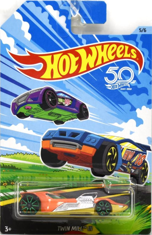 Hot Wheels 2018 - 50th Springtime Edition 5/6 - Twin Mill III - Orange - Walmart Exclusive