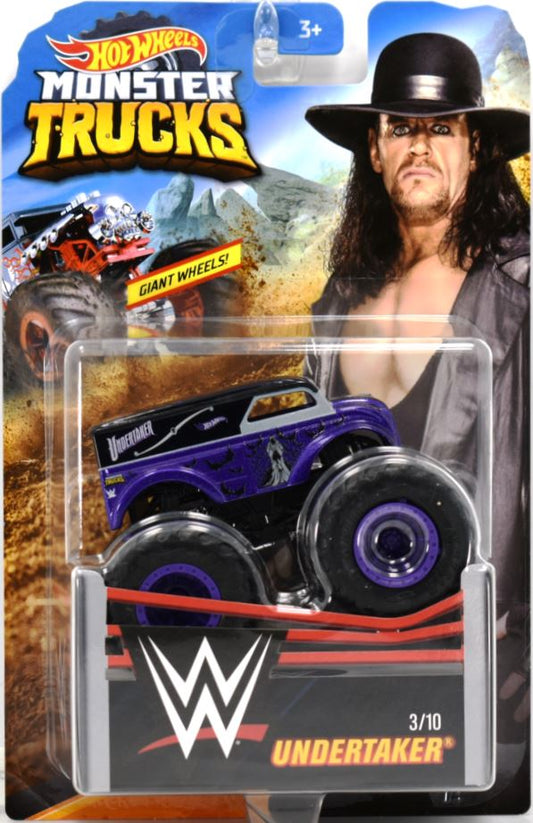 Hot Wheels 2019 - Monster Trucks / WWE 3/10 - Dairy Delivery / Undertaker - Black & Purple