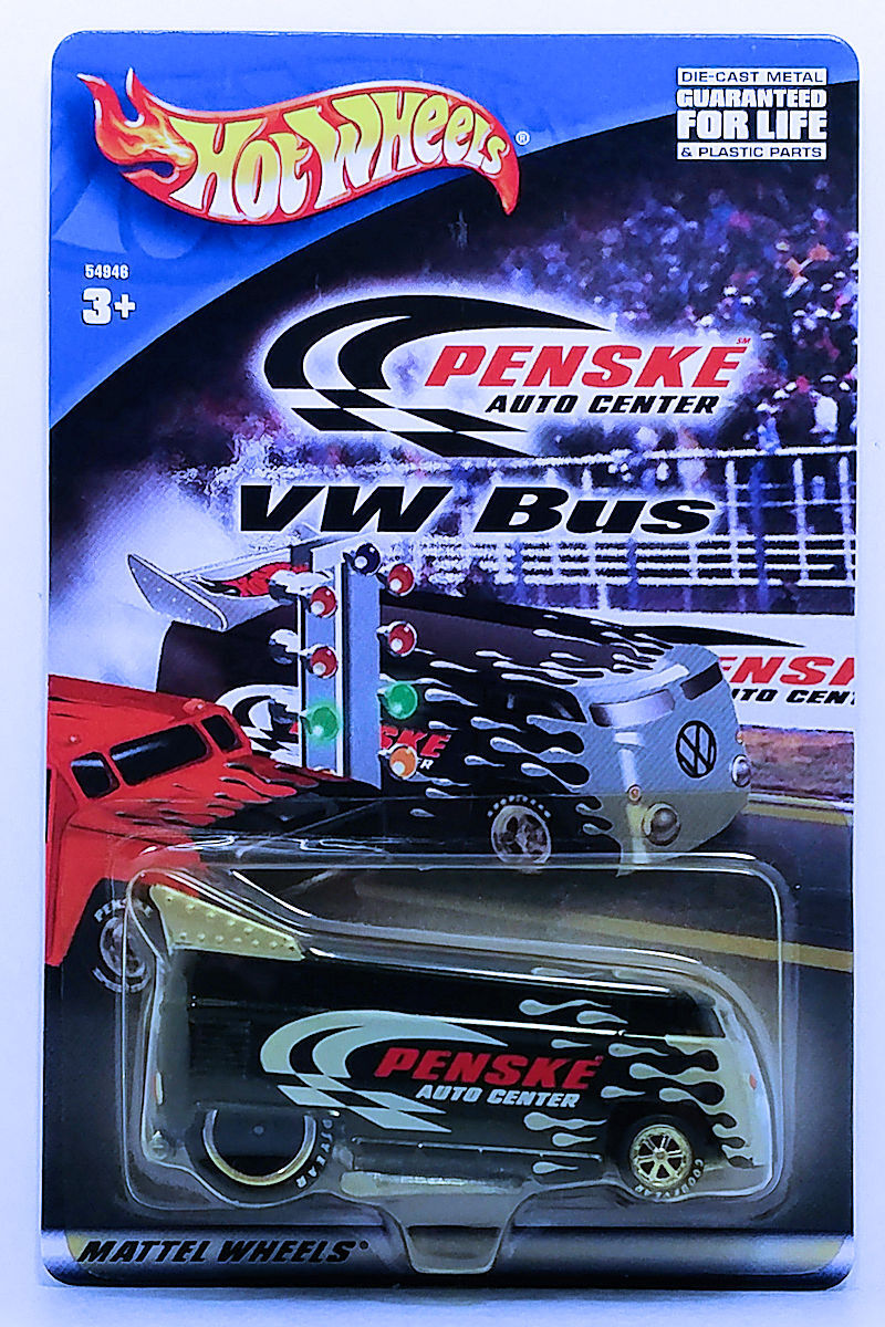 Hot Wheels 2001 - Liberty Promotions - Penske Promo - VW Bus - Black & Silver