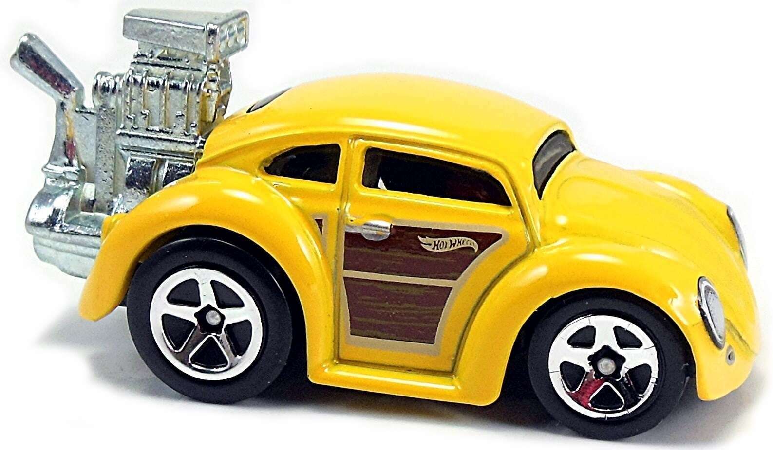 Hot Wheels 2017 - Collector # 172/365 - Tooned 7/10 - Volkswagen Beetle -  Yellow
