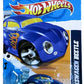 Hot Wheels 2012 - Collector # 151/247 - Heat Fleet 1/10 - Volkswagen Beetle (Tooned) - Blue - Metal Exhaust - USA