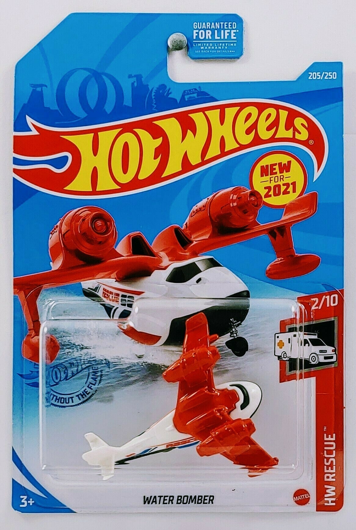 Hot Wheels 2021 - Collector # 205/250 - HW Rescue # 2/10 - Water Bomber - Red