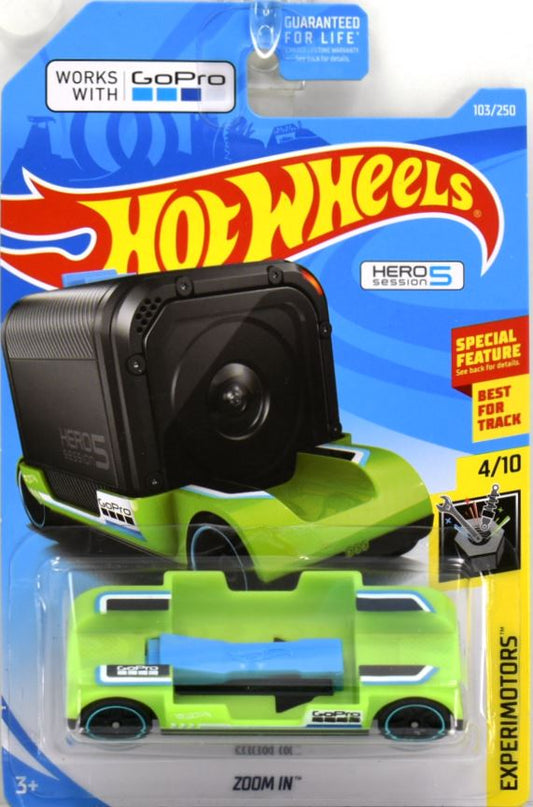 Hot Wheels 2019 - Collector # 108/250 - Experimotors 4/10 - Zoom In - Grass Green