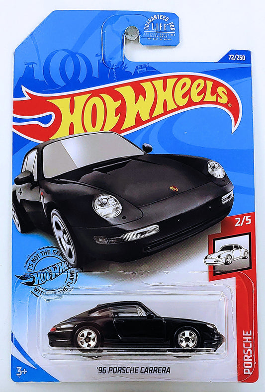 Hot Wheels 2020 - Collector # 072/250 - Porsche 2/5 - '96 Porsche Carrera - Black - USA