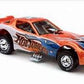 Hot Wheels 2002 - Final Run 06/12 - Firebird Funny Car - Orange Metalflake - Metal/Metal & Real Riders - Special Card in Oversized Clamshell