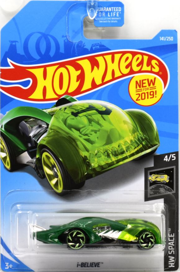 Hot Wheels 2019 - Collector # 141/250 - HW Space 4/5 - New Models - i-Believe - Green