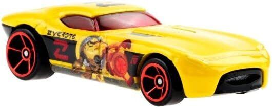 Hot Wheels 2022 - Disney / Pixar / Lightyear Series 4/5 - Fast Felion - Yellow / Zyefote - Walmart Exclusive