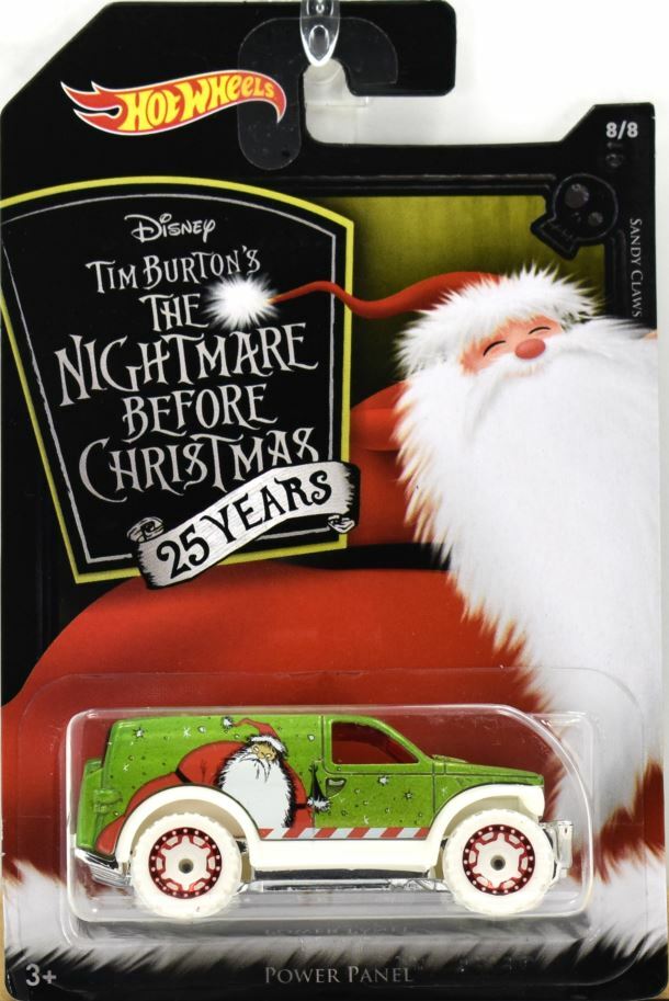 Hot Wheels 2018 - Disney - Tim Burtons 'The Nightmare Before Christmas' 25 Years 8/8 - Power Panel - Lime Green - Sandy Claws