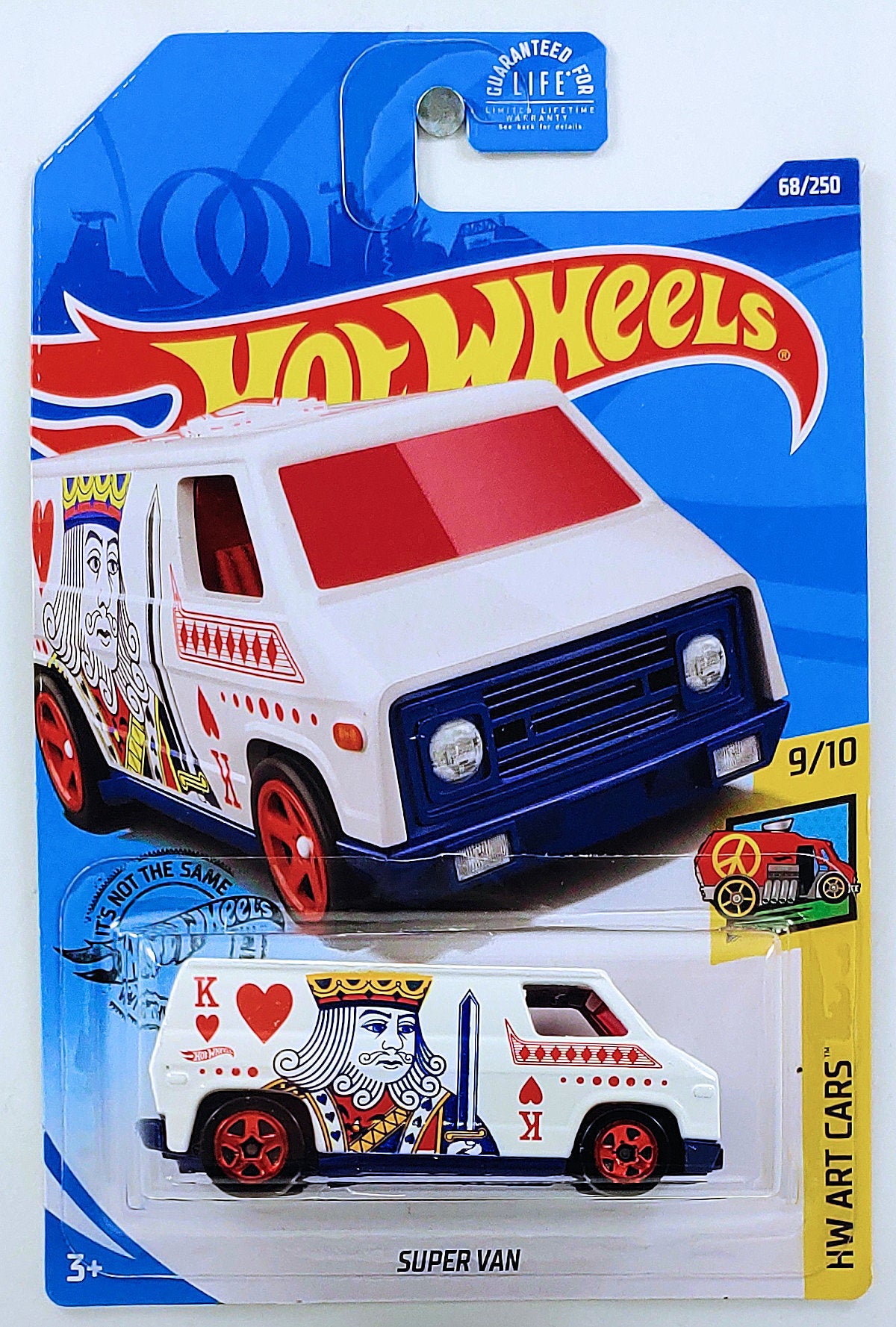 Hot Wheels 2020 - Collector # 068/250 - HW Art Cars 9/10 - Super Van - White - USA Card